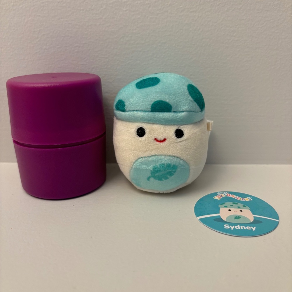 Sydney the Teal Mushroom Micromallow Mini Squishmallow